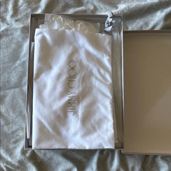 JIMMY CHOO Limited Edition Platinum/Plexi Romy Pointed Heels 100mm Like New! - Picture 8 of 10